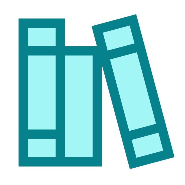 Image icon of a row of books